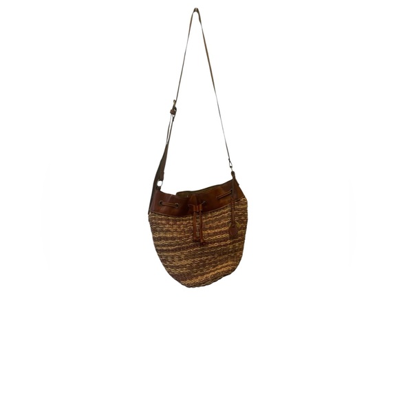 Lucky brand wicker shoulder Bag crossbody - Picture 1 of 5